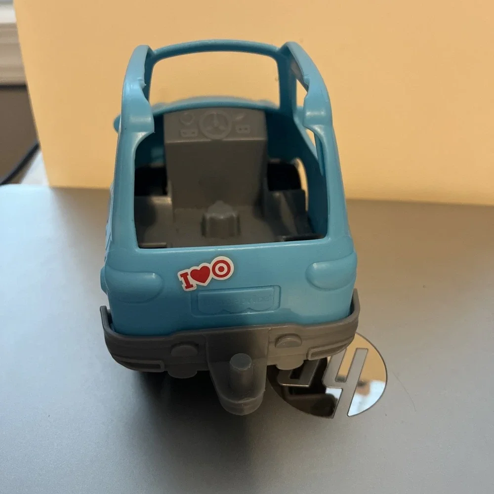 Fisher Price Little People Vehicle Light Blue Car Minivan From Target Run Set